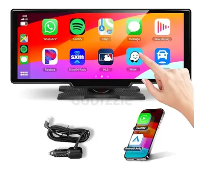10.1" Touchscreen Car Monitor with Wireless CarPlay/Android Auto and Mount