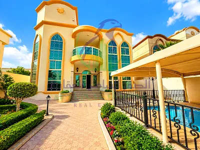 Four Bedroom Villa with Living Room for Annual Rent in Al Sharqan Sharjah Private Swimming Pool Huge Living Spaces Two Spacious Majlis Large Priva