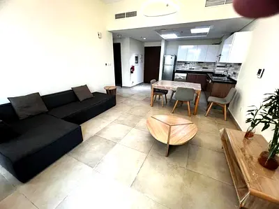Furnished 1BR Apartment | Samia Azizi | Balcony with City & Pool Views