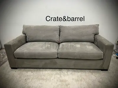 Excellent condition crate&barrel axis model three seater sofa