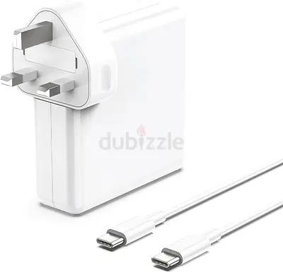 USB-C 96W Power Adapter with USB-C to USB-C Cable (UK Plug)