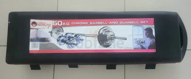 50kg Chrome Dumbbell Set with Carry Case