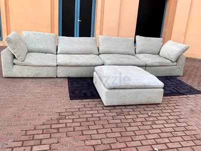Looks great Condition Pan Home pianca feather 🪶 filled Sofa without footstool