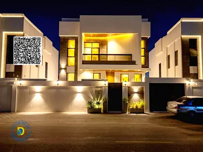 للبيع بسعر رائع فيلا مودرن 5 غرف شامل رسوم التسجيل والاثاث بمنطقة الزاهية عجمان تملك حر و تمويل بنكى