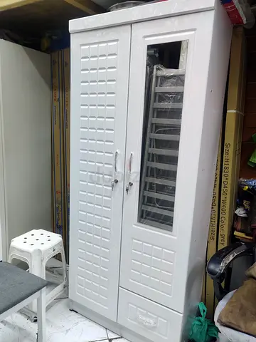 White Metal Cabinet / Storage Cupboard -