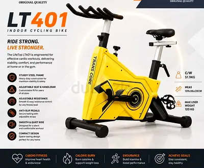 LT401 Indoor Exercise Spin Bike - Good Condition