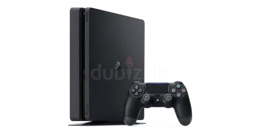 Sony PlayStation 4 Slim with DualShock 2 controller and HDMI cable