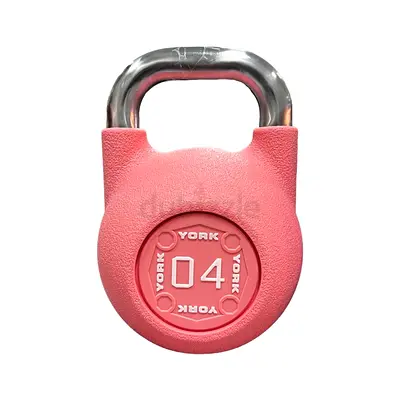 York Pu Competition Kettlebell 4Kg Pink - Brand New