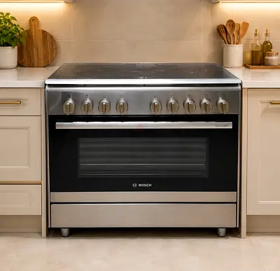 Free delivery Bosch Exclusiv Stainless Steel Gas  Range Cooker Italy brand 90 cm