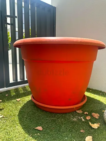 Extra Large Plastic Plant Pot with Saucer (75cm x 55cm) — Good Condition