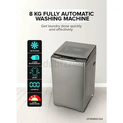 Geepas Washing Machine Top Load - 8 kg