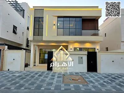 Villa for sale in Ajman | Al Helio 2 area | 4 bedrooms, majlis, 2 living rooms and maid's room | Fr