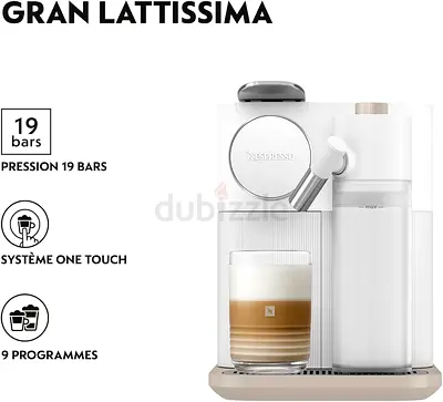 Nespresso Gran Lattissima De'Longhi Coffee Machine,  EN640.W