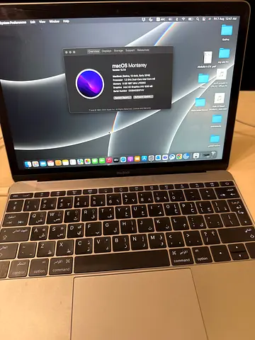 Apple MacBook 12-inch (2016) Space Gray - Good Condition, macOS Monterey