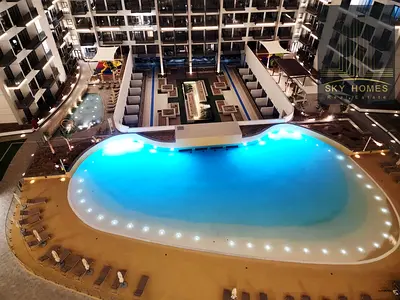 Semi Furnished Brand New Luxury Studio Available Just in 40k With Pool View ….