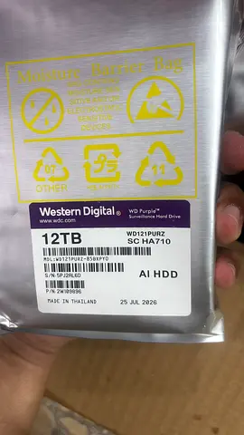 Western Digital 12TB WD121PURZ7 SATA Internal HDD - New/Sealed