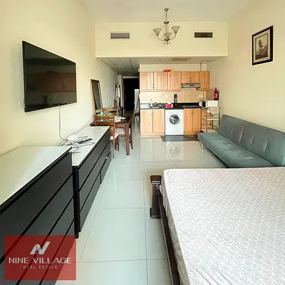Furnished Studio | Elite Sports Residence 2 | Balcony | Street View