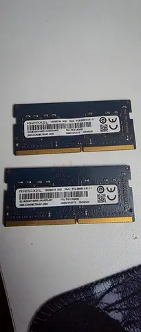 Pair of 8GB DDR4 Laptop RAM SODIMM sticks (used)