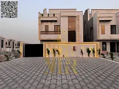 Luxury villa for sale in Al Zahia, Ajman | 5 master bedrooms + roof terrace | Registration fees incl