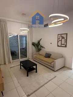 Furnished 1BR apartment in Al Nakhla 2 Tower, Al Majaz 3, 800 sqft, vacant, no parking. AED 450K.