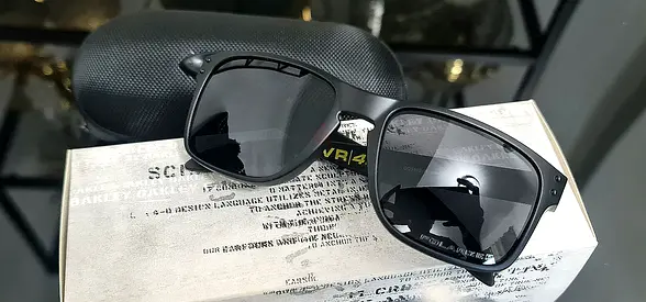 Oakley Holbrook™ (Vr46) Valentino Rossi Limited Edition Matte Black w/ Black Iridium Polarized Lens