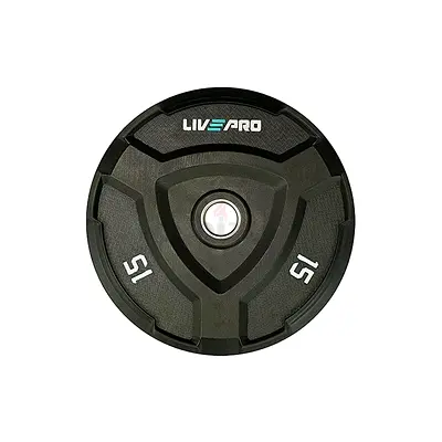 Rubber Bumper Plate 15Kg Blck - Brand New