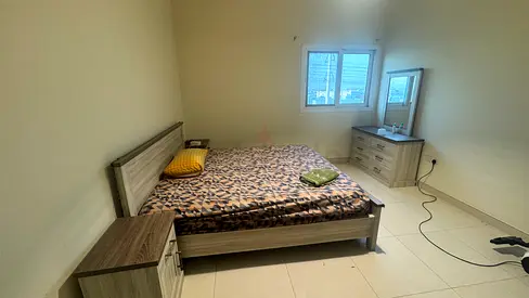 Bedroom set with side table and dressing