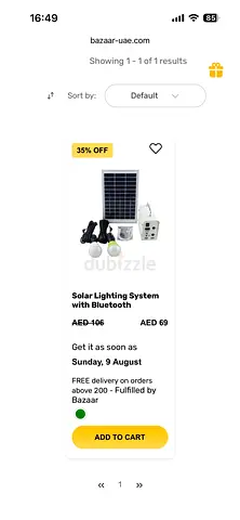 Portable Solar Lighting System with Bulbs and Bluetooth Control