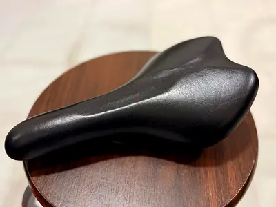 Bicycle saddle branded from Fuji