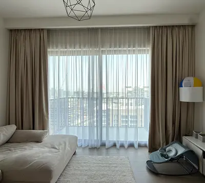 Premium Blackout & Sheer Curtains for 3 Rooms - perfect for Emaar 2 bed apartment