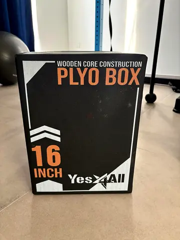Yes4All 16-inch Wooden Plyo Box