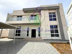 First occupancy villa for annual rent in Al Azra Al Raqa area Sharjah four bedrooms large spaces lar