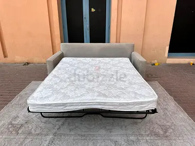 West elm Two seater sofa bed with mattress