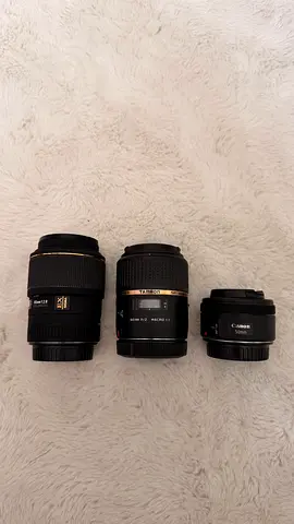 Set of 3 DSLR Lenses — Sigma, Tamron and Canon 50mm (used)