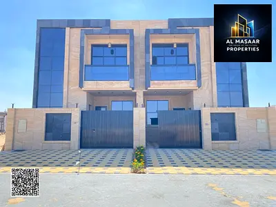 With a down payment of less than 10% | Own a luxury villa in Al Helio 2, Ajman | 4 bedrooms, ground floor, first floor, and roof
