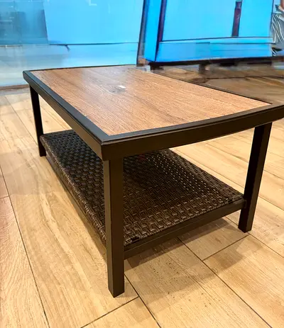 Metal Wicker Outdoor Coffee Table