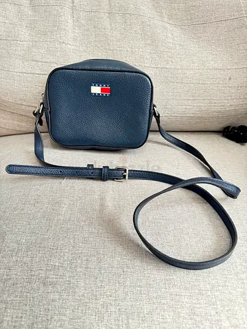 Navy Tommy Hilfiger Compact Crossbody Bag - Adjustable Strap