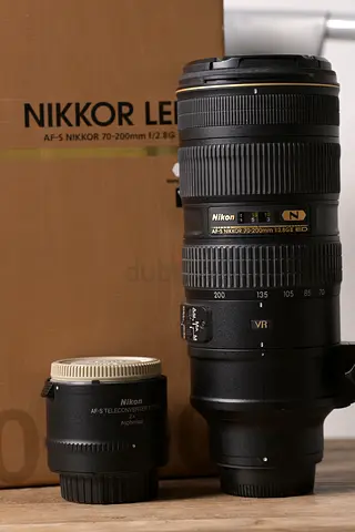Nikon AF-S NIKKOR 70-200mm f/2.8E VR II Telephoto Zoom Lens - Excellent Condition + Teleconverter 20