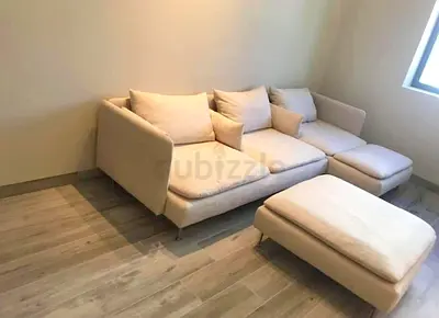 Perfect Like brand new Condition IKEA SODHREMN L Shape Sofa Beige without footstool
