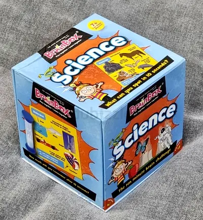 BrainBox Science Educational Card Game - Quick 10-Minute Trivia