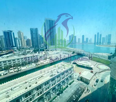 Royal Apartment Three Bedrooms With Free Chiller And Master Maid Room Balcony With Wall Cabinets Parking Gym And Pool View Over Al Qasba And Al Khan