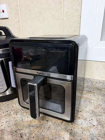 Impex 6.5L Mechanical Air Fryer - 1650W, Black/Silver