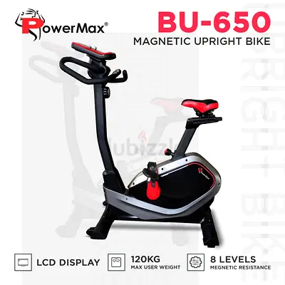 BU-650 Magnetic Upright Bike with LCD Display