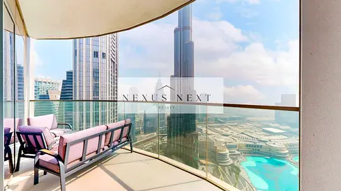 Luxury Furnished 3BR + Maid | Burj Khalifa View | Prime Downtown
