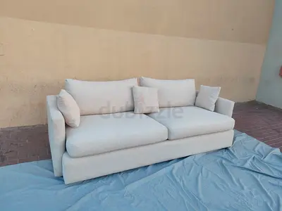 As perfect condition clean crate&barrel three seater sofa