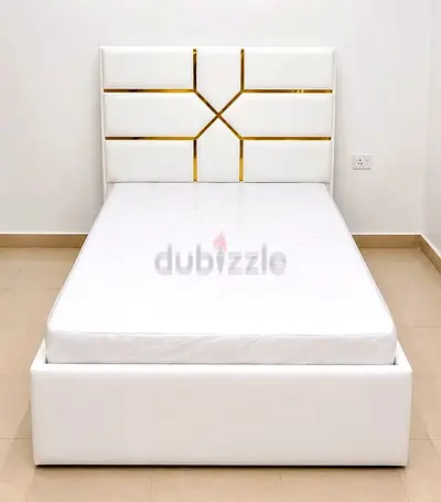 Luxurious Modern Design Single Size Bed Frame For Sale. Stylish Fabric Bed Set