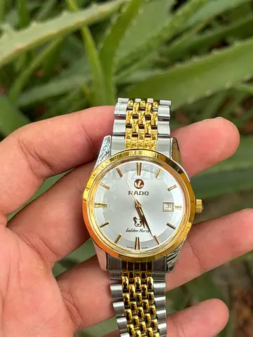 Rado Golden Horse White dial Automatic watch features a distinctive two-tone bracelet