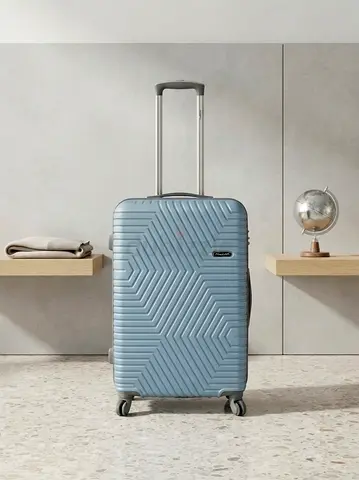 Light Blue Hard Shell Roller Suitcase 24 size
