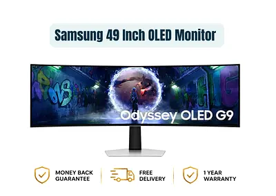 Samsung 49 Inch Odyssey OLED G9 DQHD 240Hz Gaming Monitor
