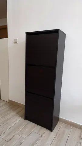 IKEA BISSA Shoe Cabinet - Dark Brown